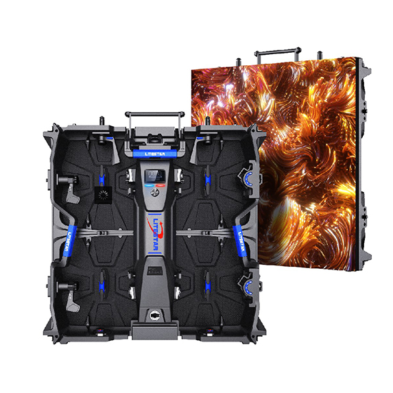 Tủ LED cho thuê trong nhà dòng LSR với mô-đun bảo trì phía trước Hỗ trợ cả tường video LED hình dạng lõm và lồi cho màn hình LED cho thuê